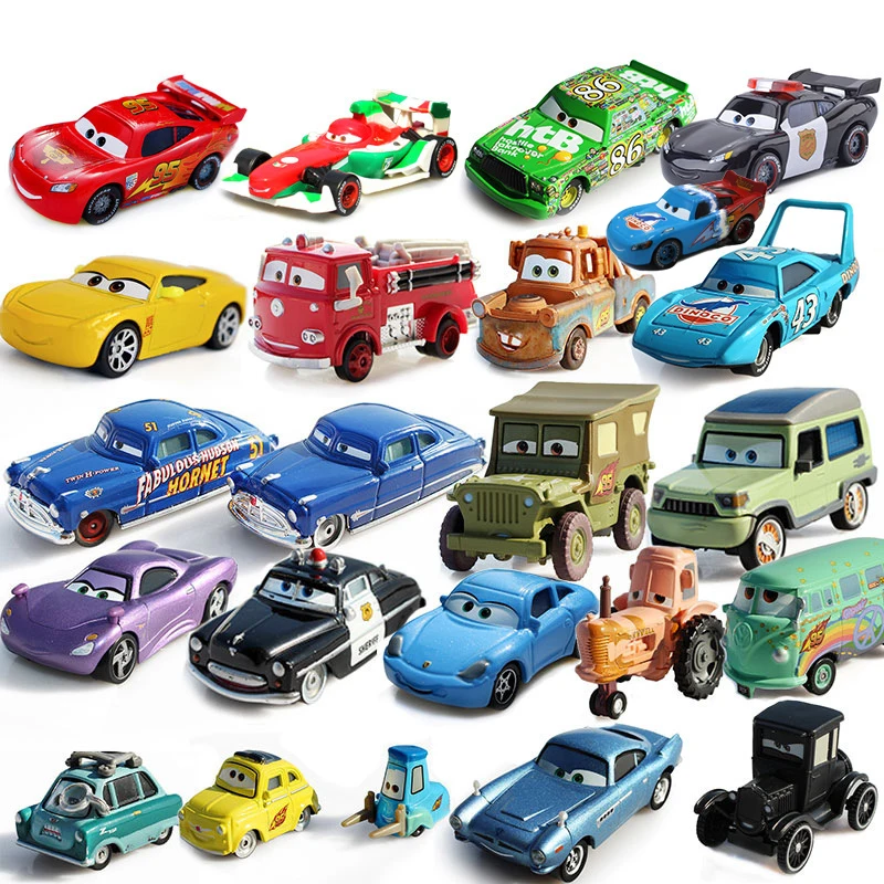 

Disney Pixar Cars Lightning McQueen Alloy Metal Mater Model Car 1:55 Diecast Jackson Storm Vehicle Toys Car Kids Birthday Gifts