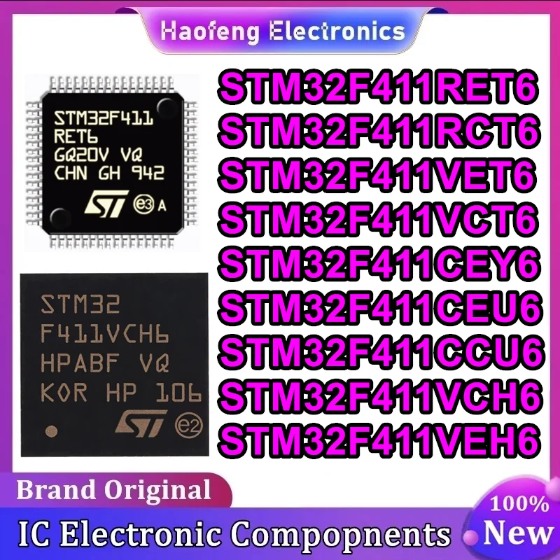 STM32F411RET6 STM32F411RCT6 STM32F411VET6 STM32F411VCT6 STM32F411CEY6 STM32F411CEU6 STM32F411CCU6 STM32F411VCH6 STM32F411VEH6