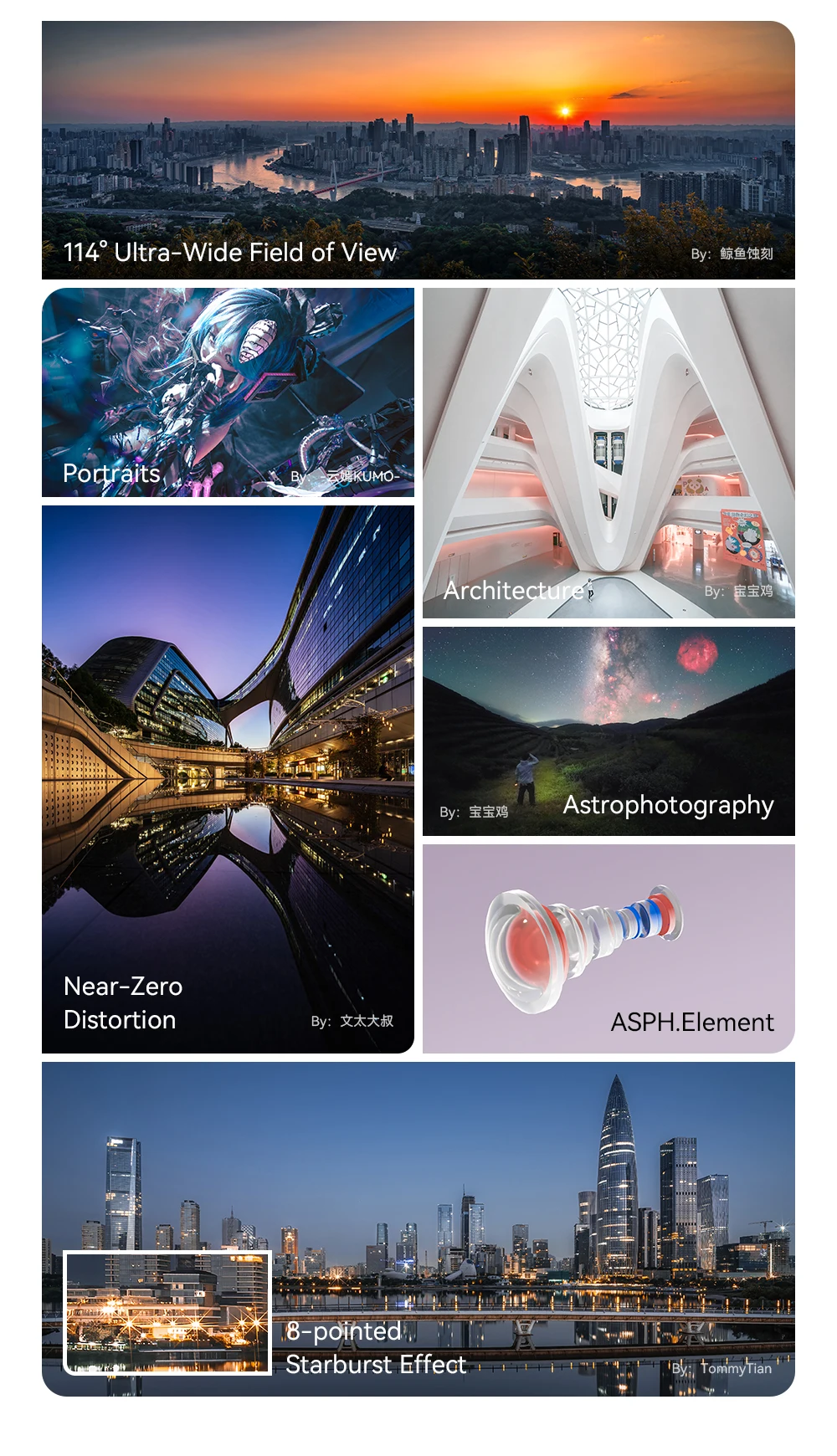Neues TTArtisan 14mm F2.8 Vollformat Ultra-Weitwinkel Manuelles Fisheye-Objektiv für Sony E FE Nikon Z Canon RF EOS R Leica Sigma L S9 S5 – Detail 3
