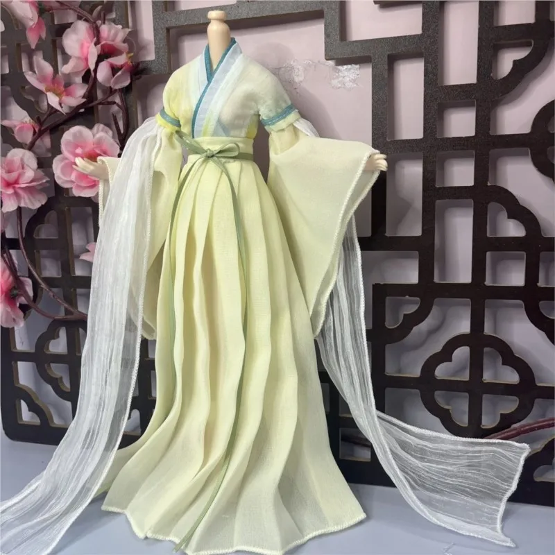 30cm BJD Ancient Costume Doll Clothing Creative Chinese Ancient Costume Doll Hanfu Simple Retro Breathable Doll AccessoriesLJ311
