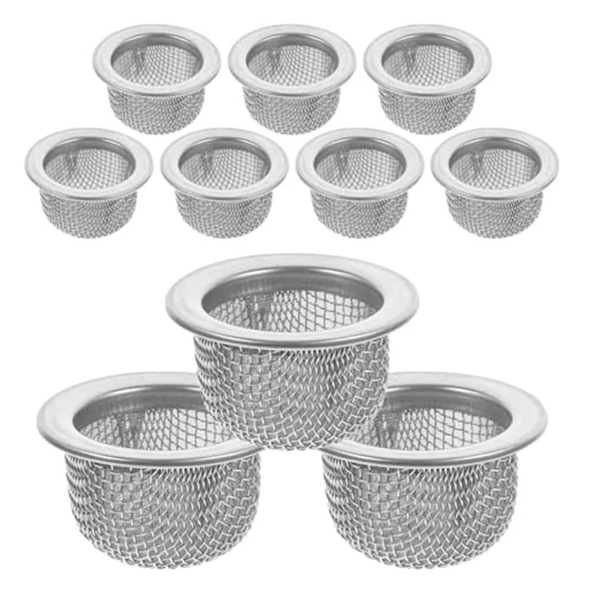 10Pcs Double Screen Filter Cocktail Smoker Screen Mini Mesh Bowl Screen Filter for Bourbon Whiskey Smoker