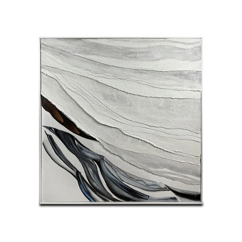 

Living Room Decorative Hand Painted Texture Artwork 3D Abstract Hand Made Oil Painting Canvas