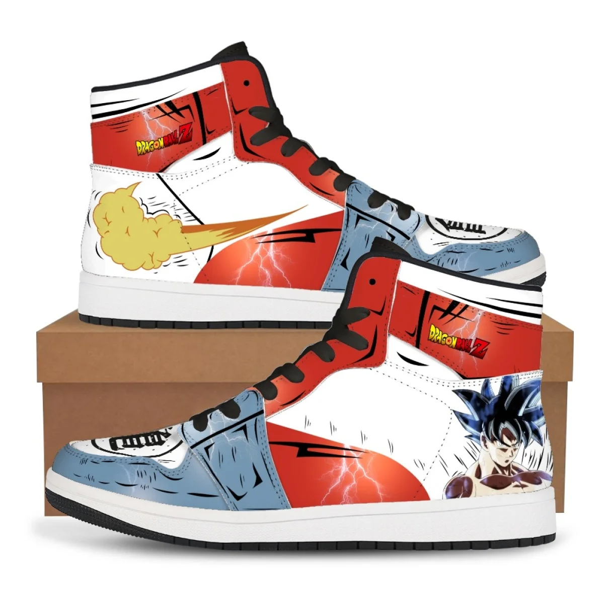 

Dragon Ball Z Goku Super Saiyan Purple Anime Sneakers Men Women High Top Streetwear Casual Shoes Custom Cartoon Print Fashion Ba