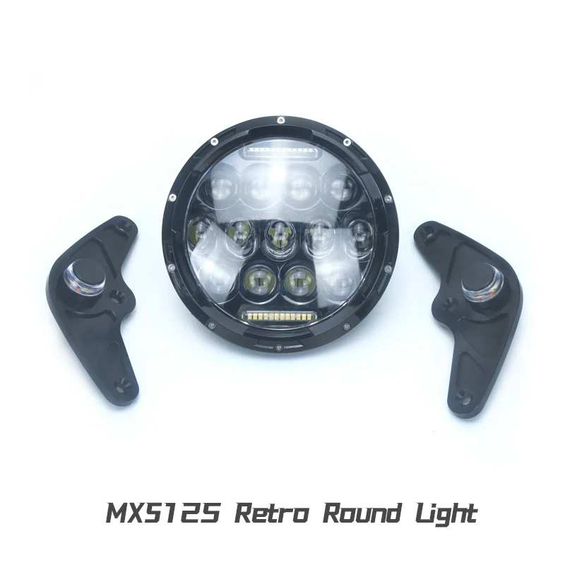 Headlights 75W LED Lights With CNC Braket For 2013-2016 Honda  MSX125 GROM125 Headlamp Motorcycle Modified  Parts