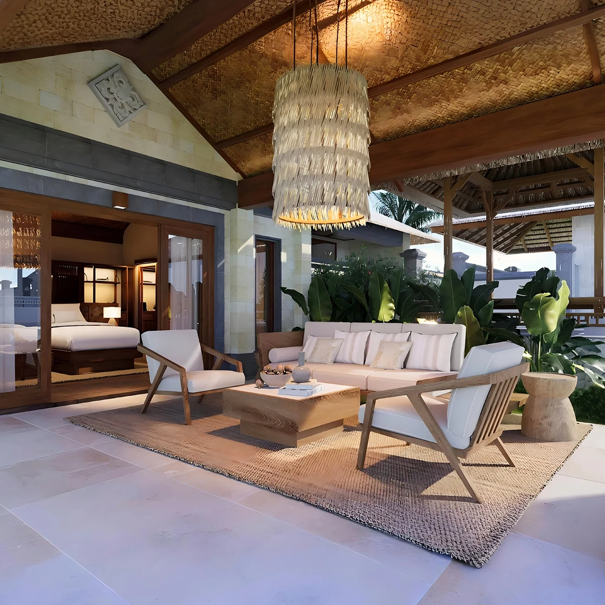 

Wholesale Outdoor Wooden Sofa Chair Hotel Furniture Garden Furniture Outdoor Sofa Modern Wicker Patio Sofa Sets