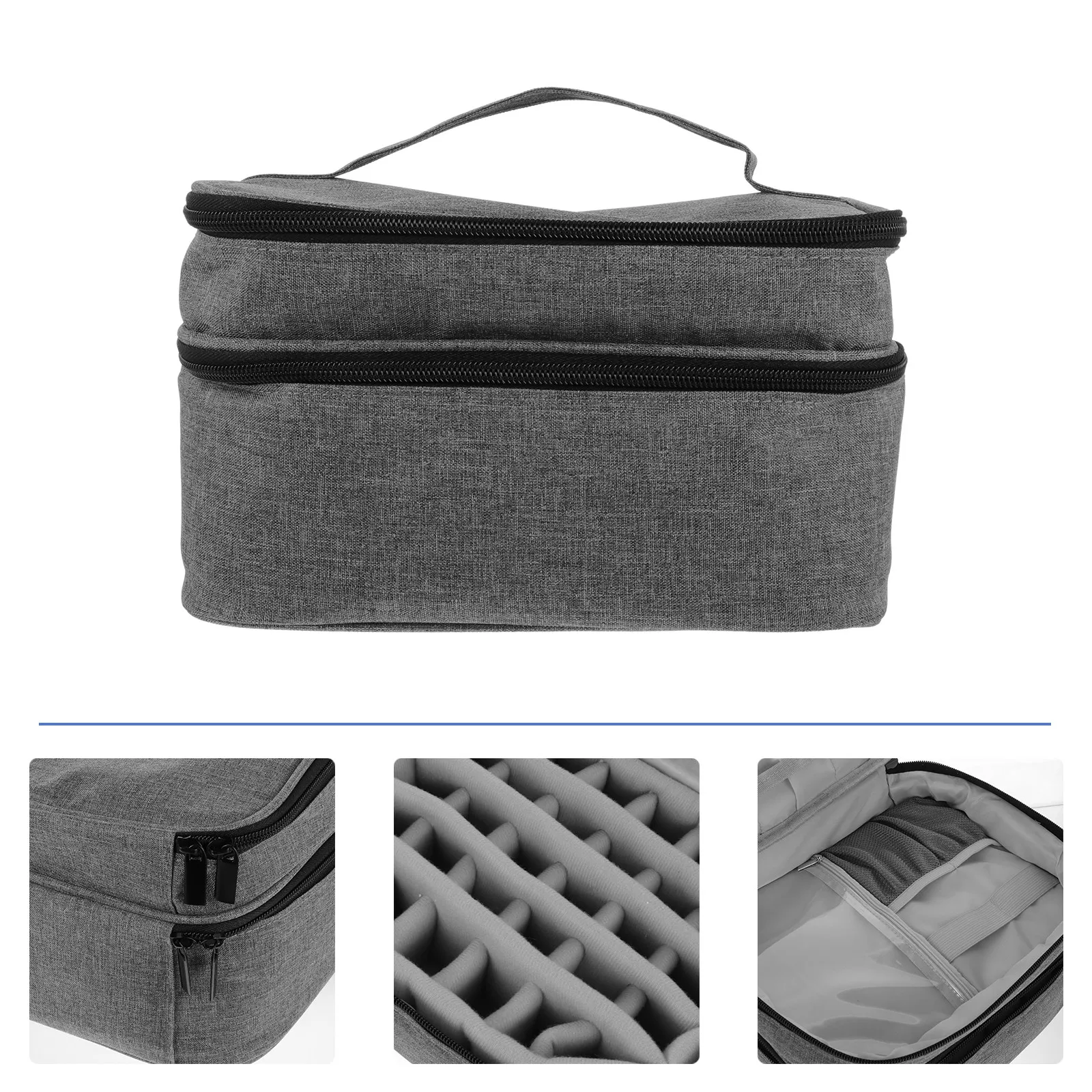 

Сумка для хранения премиум-класса, вместительный органайзер для косметики, водонепроницаемая дорожная косметичка из ткани Оксфорд для женщин и девушек