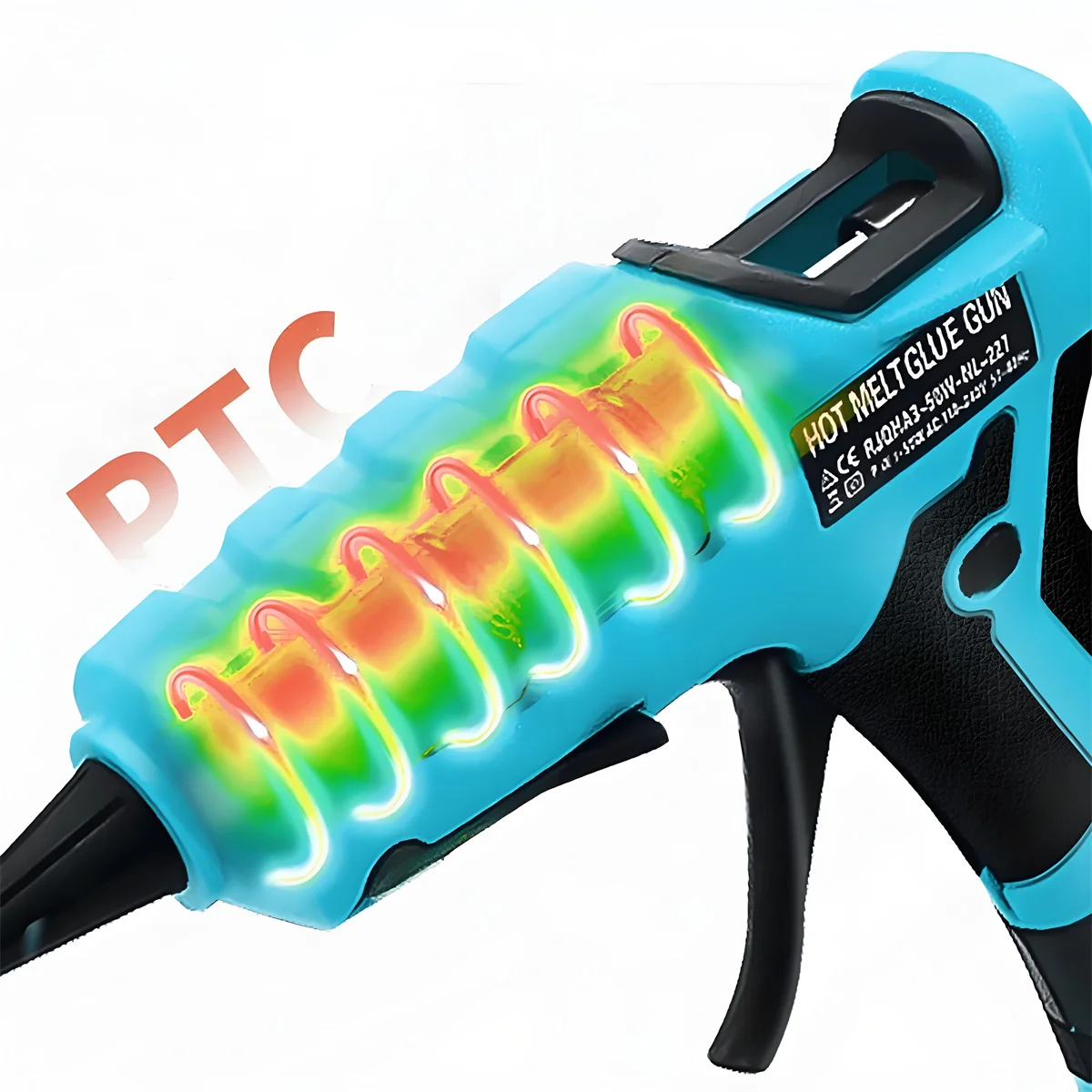 50W Draadloze Draagbare Hot Melt Lijmpistool Intelligente Chip Controle temperatuur Oplaadbare Reparatie DIY Tool Voor Makita 18V batterij