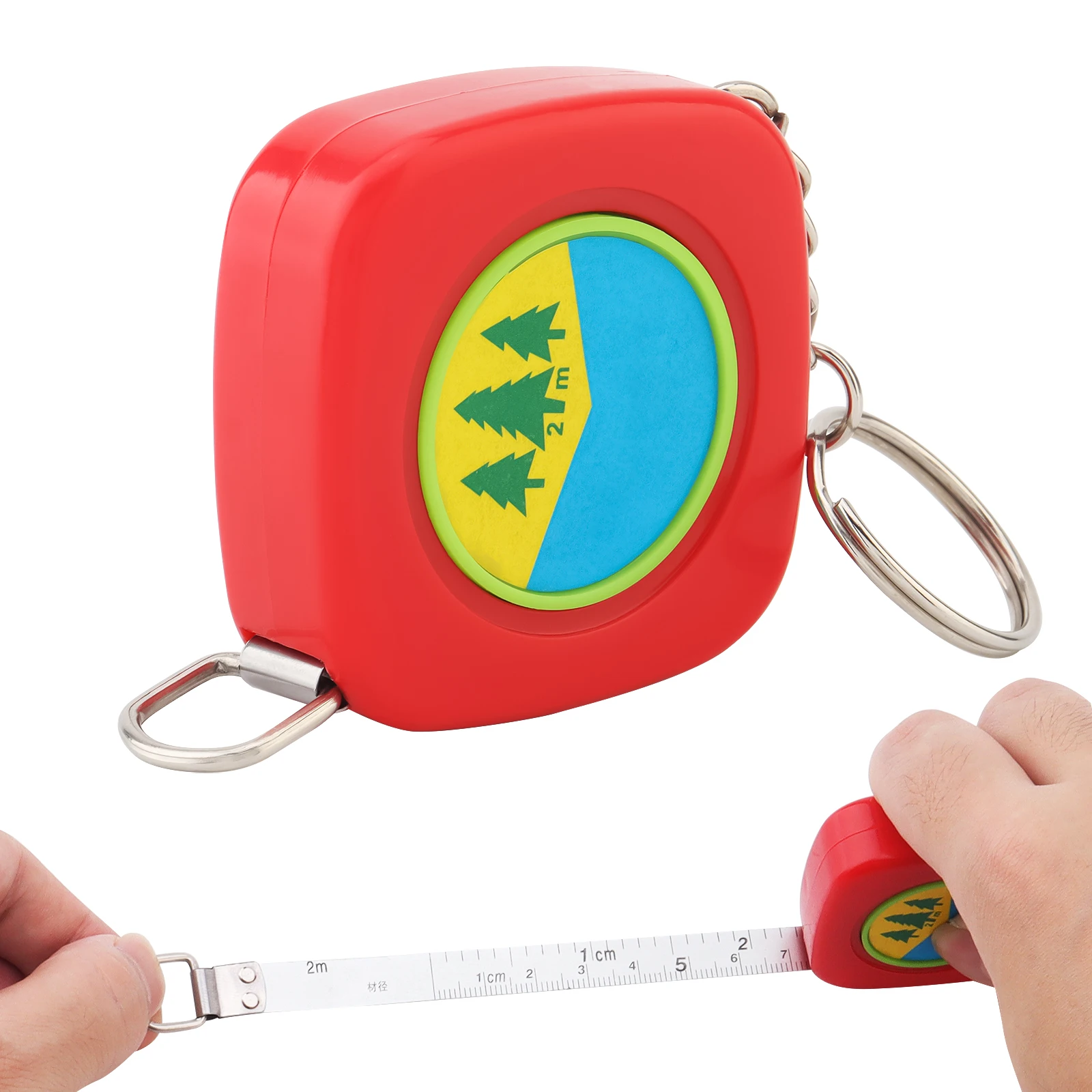 2m Metric Scale Diameter Tape Measure for Trees Measurement / Pipes Measurement, Retractable Measuring Tool