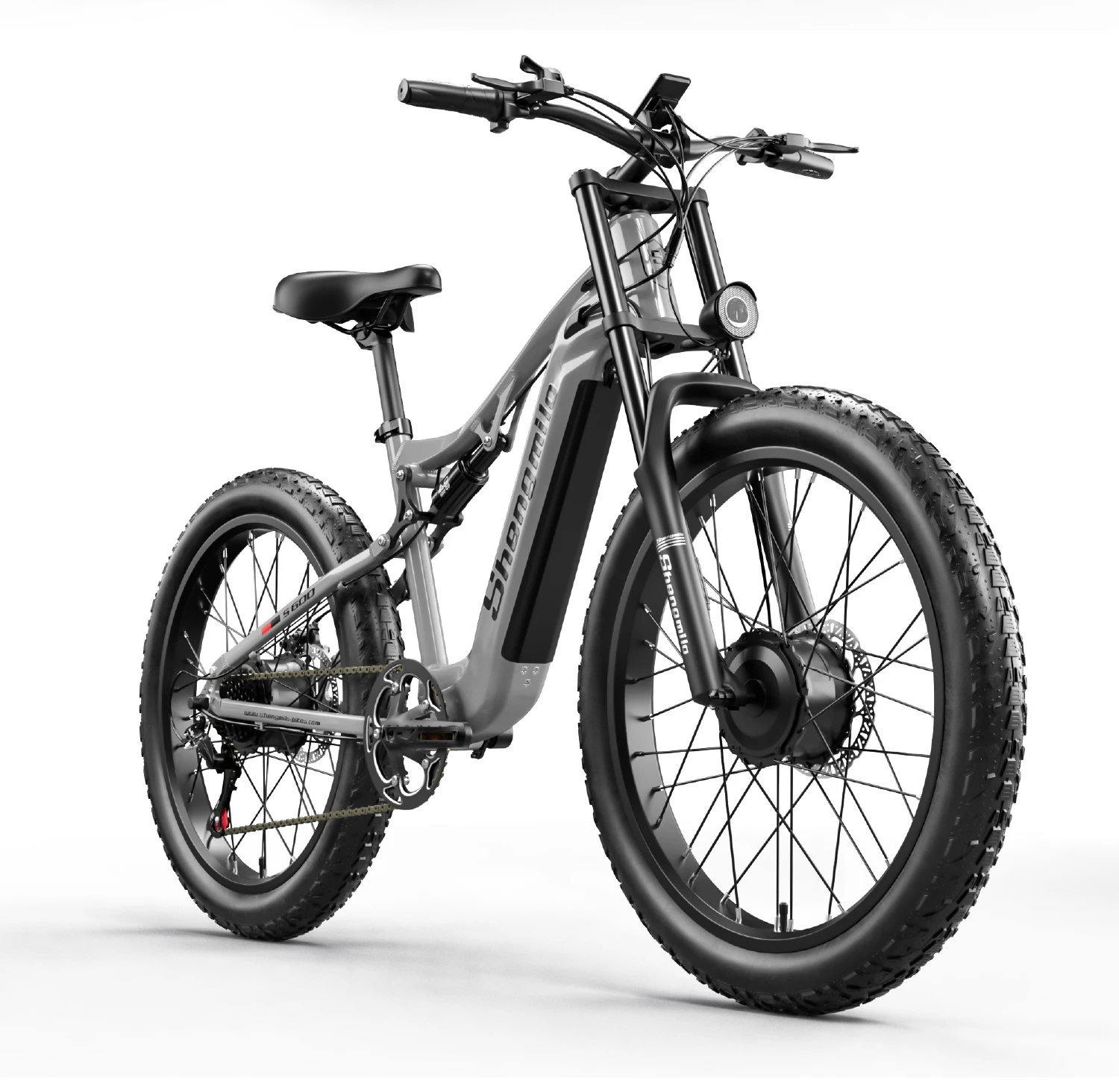 Shengmiluo S600 Dual Motor 2000W 17.5AH Electric Bicycle Aluminum Alloy Power Assisted Bicycle  Snow Fat Tire