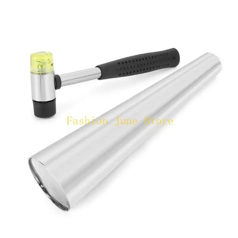 

N5KA Two Way Rubber Hammer DIY Jewelry Making Tool for Rings Bangles Repair Tool