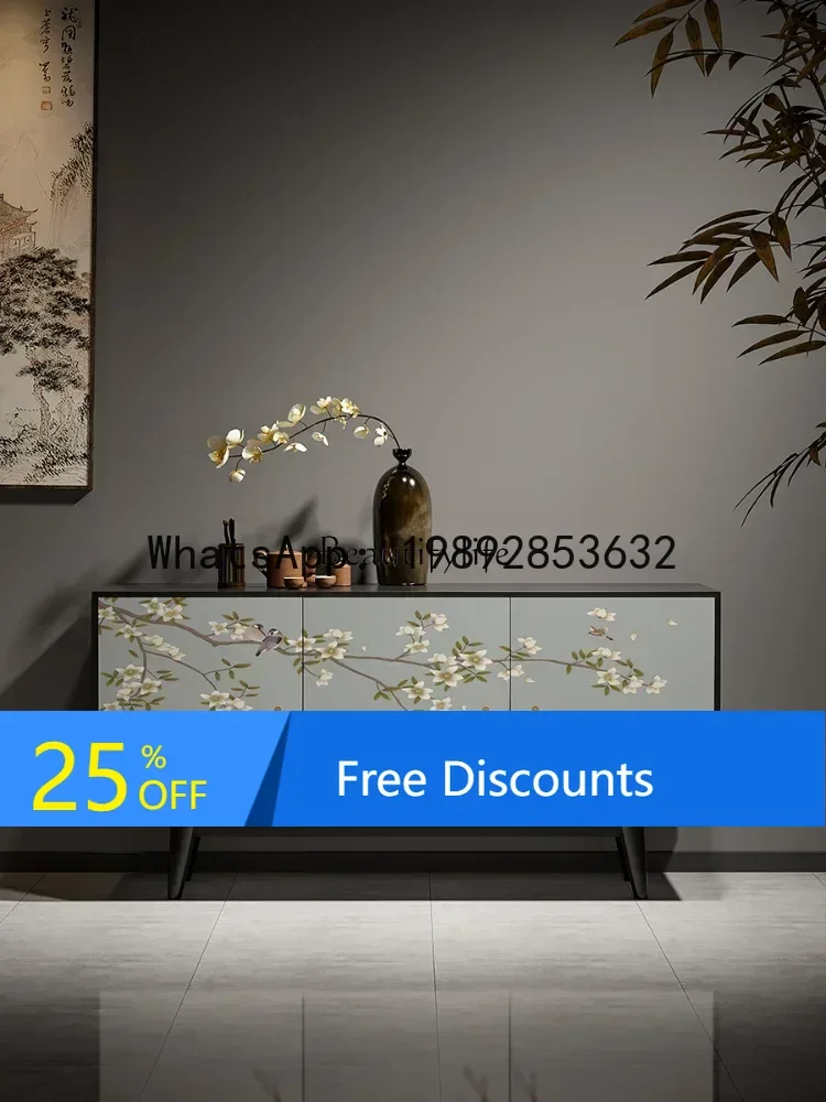 HH2 GG8Nuova divisoria per corridoio in stile cinese, armadio da ingresso a parete in legno massello, moderno e leggero, di lusso