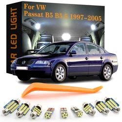 15 stks Canbus LED Interieur Verlichting Voor VW Passat B5 B5.5 1997-2005 Geen Fout Auto Dome Vanity spiegel Kofferbak Handschoenenkastje Deur Lampen Lamp