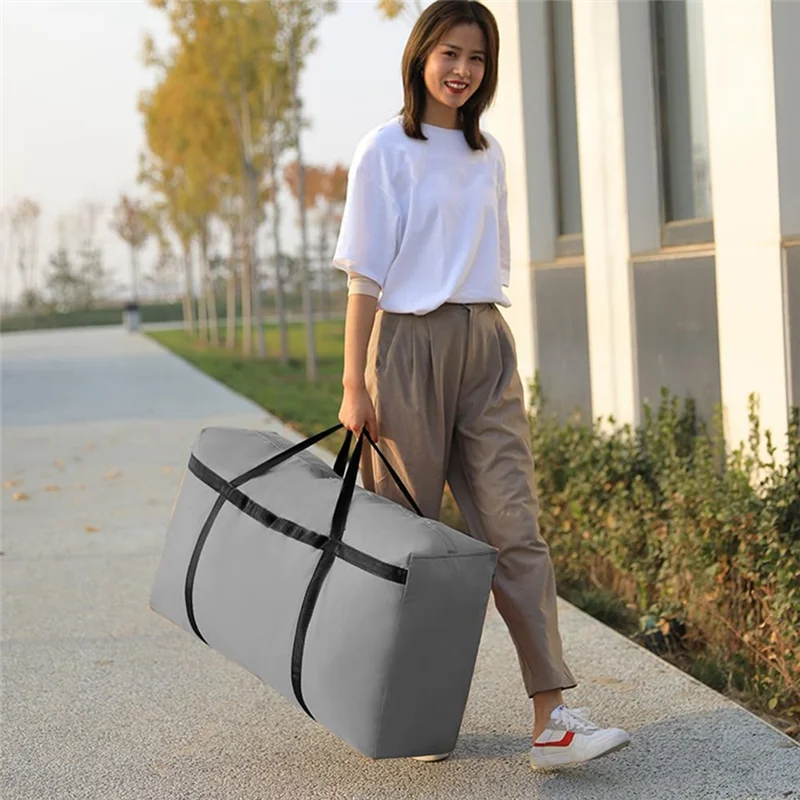 

-AT37 2-Pack Moving Bags Heavy Duty Extra Large с прочными молниями, сумка для хранения с ручками для студентов, перемещения, Dura