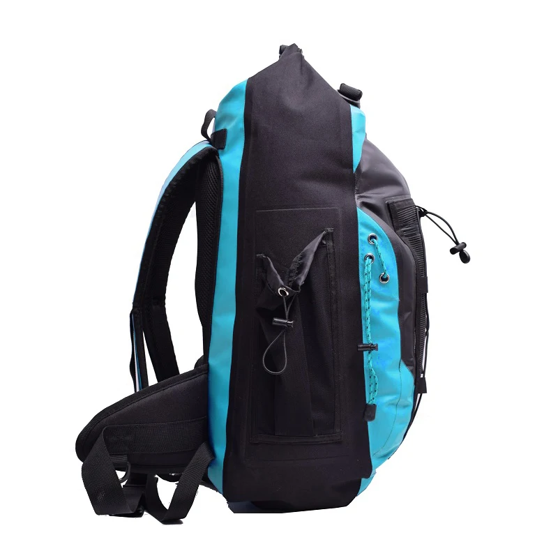 30L Waterproof  Backpack bag Dry bag With Soft Back Side Pocket Nylon Strap Swimming River trekking Camping Luggage