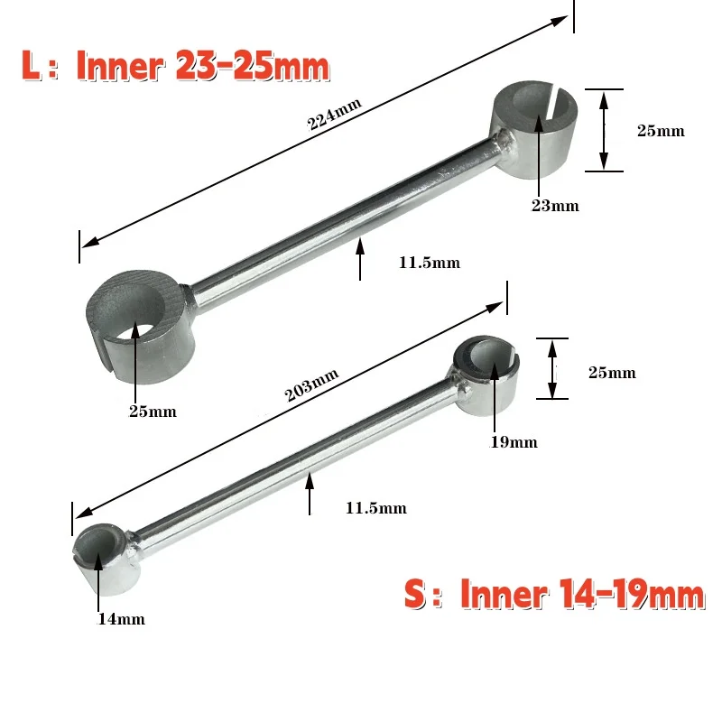 2PCS Hinges Gap Adjusting Wrench Double-Headed Door Hinge Repair Spanner Round Bolt Labor-Saving Door Hinges Gaps Repair Tools