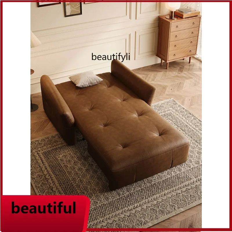 

X Retro electric sofa bed, study foldable retractable living room multi-functional dual-purpose single double small apartment