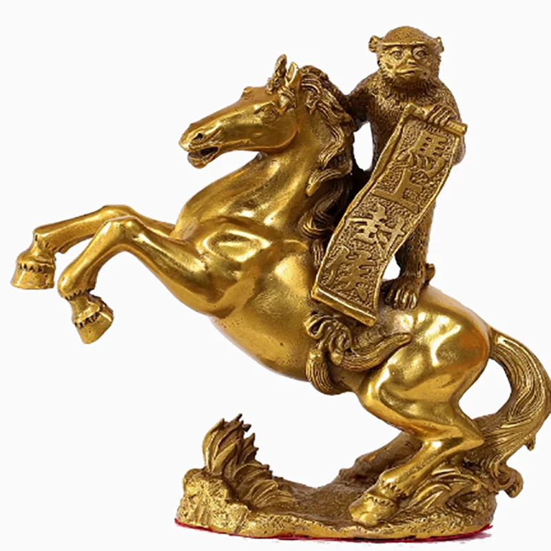 Brass Horse Marquis Home Wine Cabinet Decoration Living Room foyer Ma Daogong Office Decoration