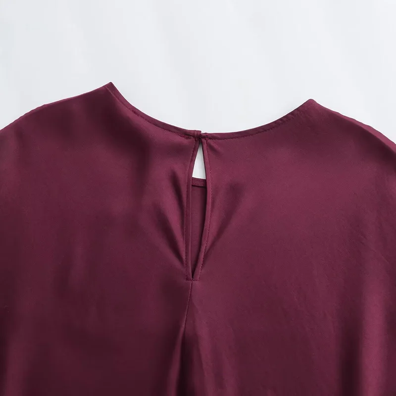 Herfst Effen Kleur O-hals Mouwloos Zijde Satijn Midi Lange Jurk Vrouwen Avondfeest Jurk Vrouwelijke Sexy Elegante Slijtage 2023 Nieuwe