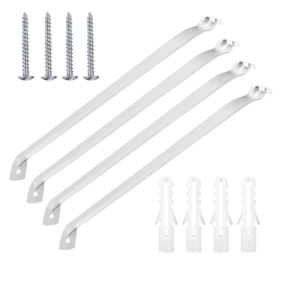 A95G 4pcs Closet Shelf Brackets, Support Brackets for Wire Shelving,Metal Closet Support Accessories for 12Inch Width Shelves