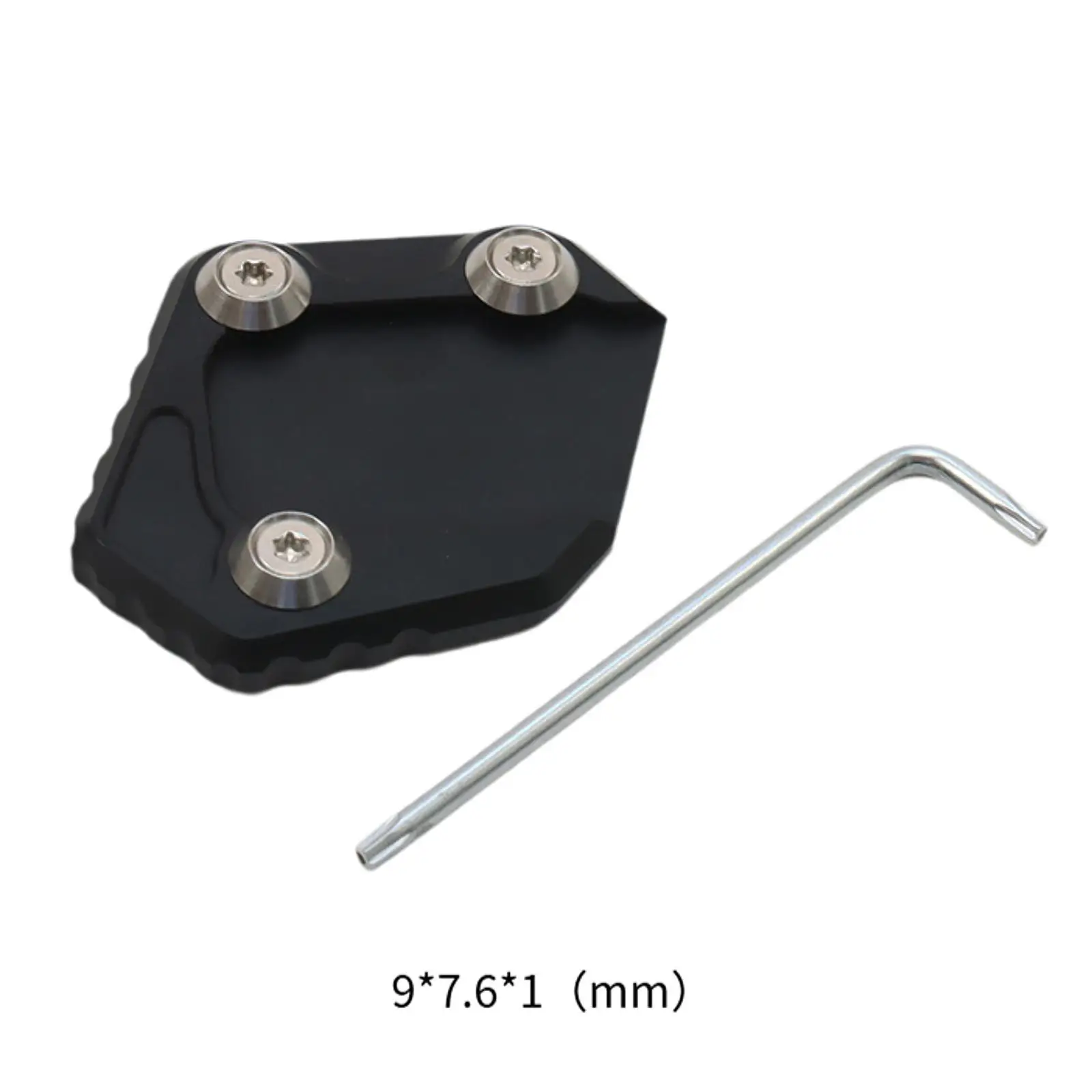 Side Stand Pad Motorcycle Kickstand Extender Portable Aluminum Alloy Kick Stand Coaster Dirt Bike Sturdy Motorcycle Stand Pad view 5