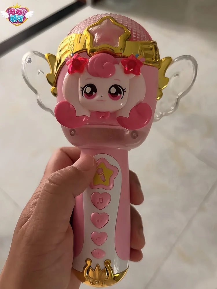 

Catch Teenieping Microphone Walkie Talkie Toy Pink Music Magic Transforming Star Decor Wing Design Early Educational Gift