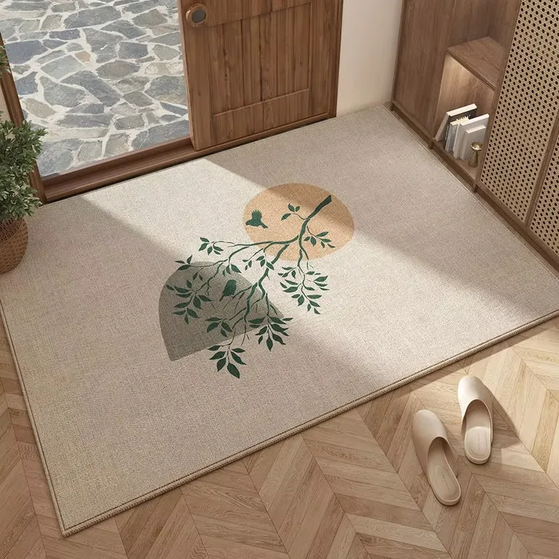 Vikama Crystal Velvet Simple Floor Mat, Entry Door Rug, Door Floor Mat, Anti-slip High-Grade Entry Hall Home Decoration Item