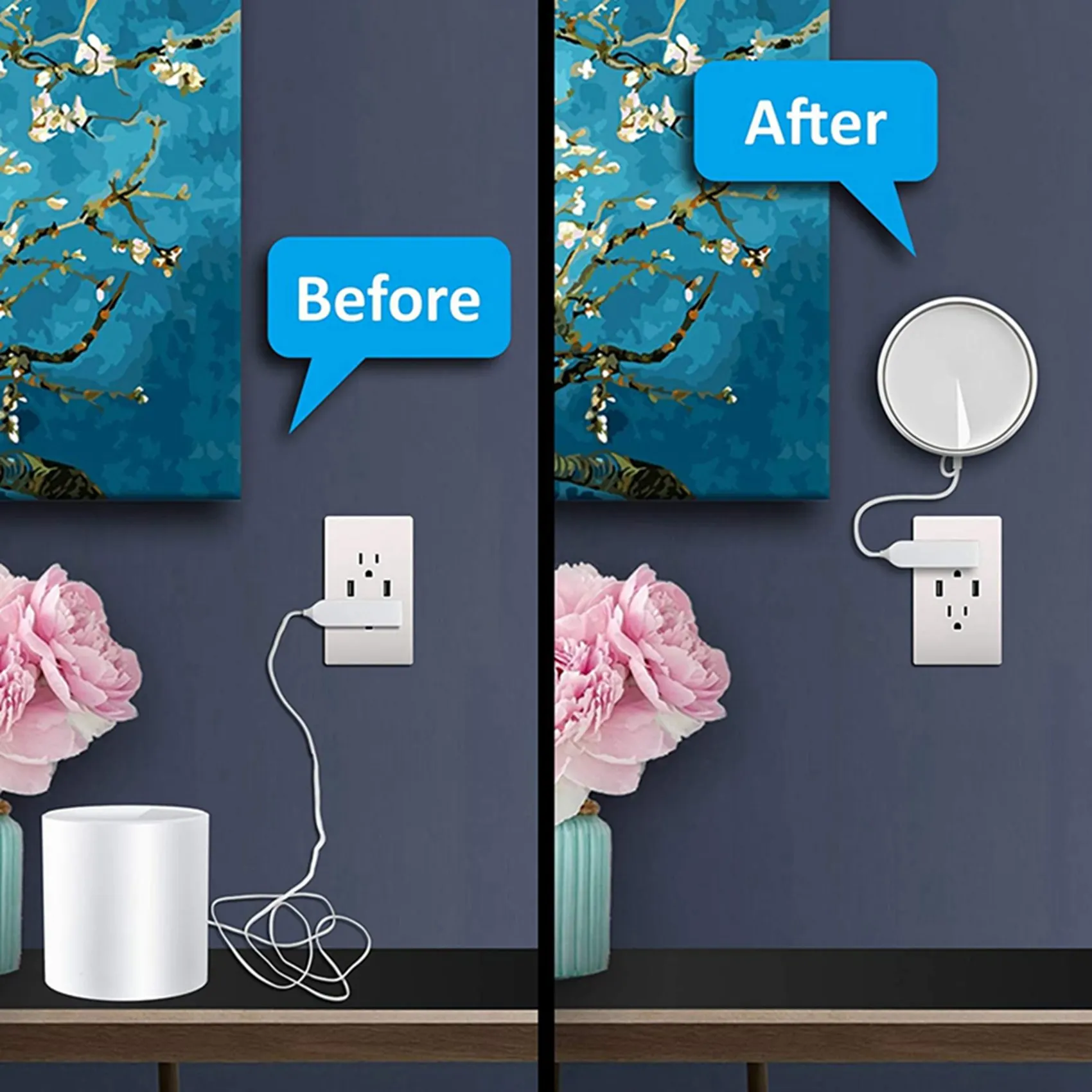 2X Wall Mount Holder For TP-Link Deco X20, Deco X60 Whole-Home Mesh Wifi System, Compatible With Home Wifi Router