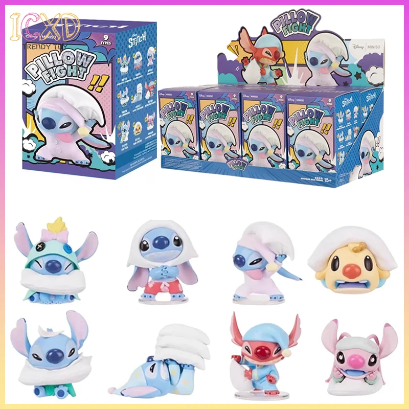 

Genuine Stitch Pillow Fight Series Blind Box Anime Figure Toy Cute Mystery Box Model Ornaments Children Birthday Customized Gift