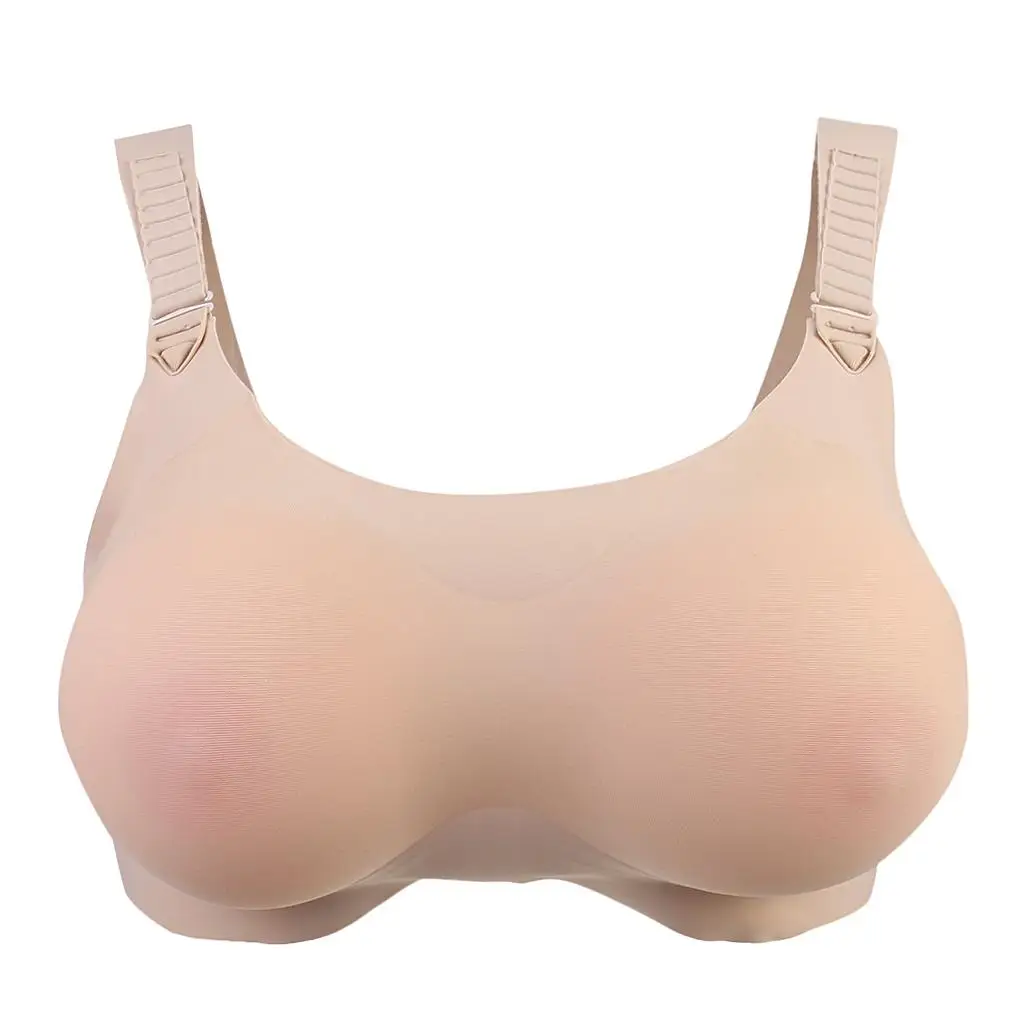 Prosthesis Bra for Crossdresser Silicone Bra Pocket Realistic Breast Forms for Cosplay and Mastectomy