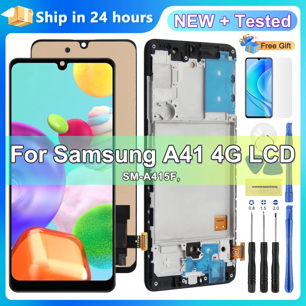 6.1\'\' LCD For Samsung Galaxy A41 A415 A415F A415F/DS LCD Display Screen Touch Digitizer Assembly for Samsung A41 A415