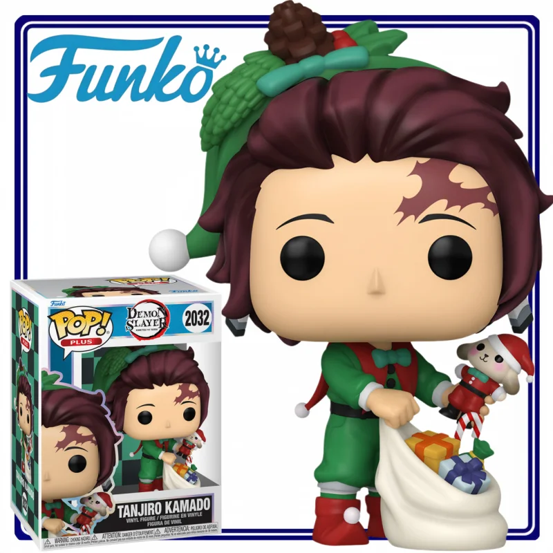 Figura Funko POP de Demon Slayer, Modelo de Dibujos Animados de Tanjiro Kamado, Figura de Acción, Mercancía de Anime, Edición Limitada del Festival Burgundy