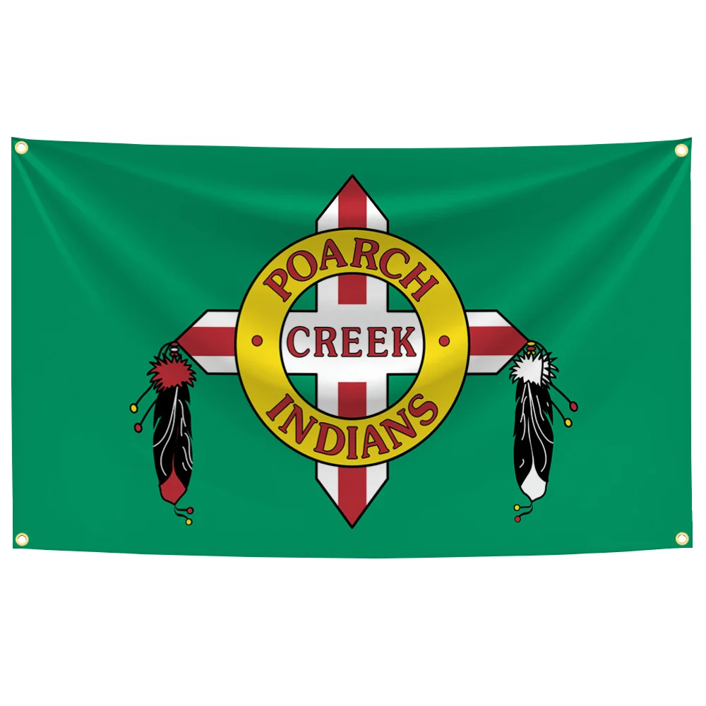 90x150cm The Poarch Band of Creek Indians Flag Polyester Digital Printing Banner Wall Art Decoration Tapestry
