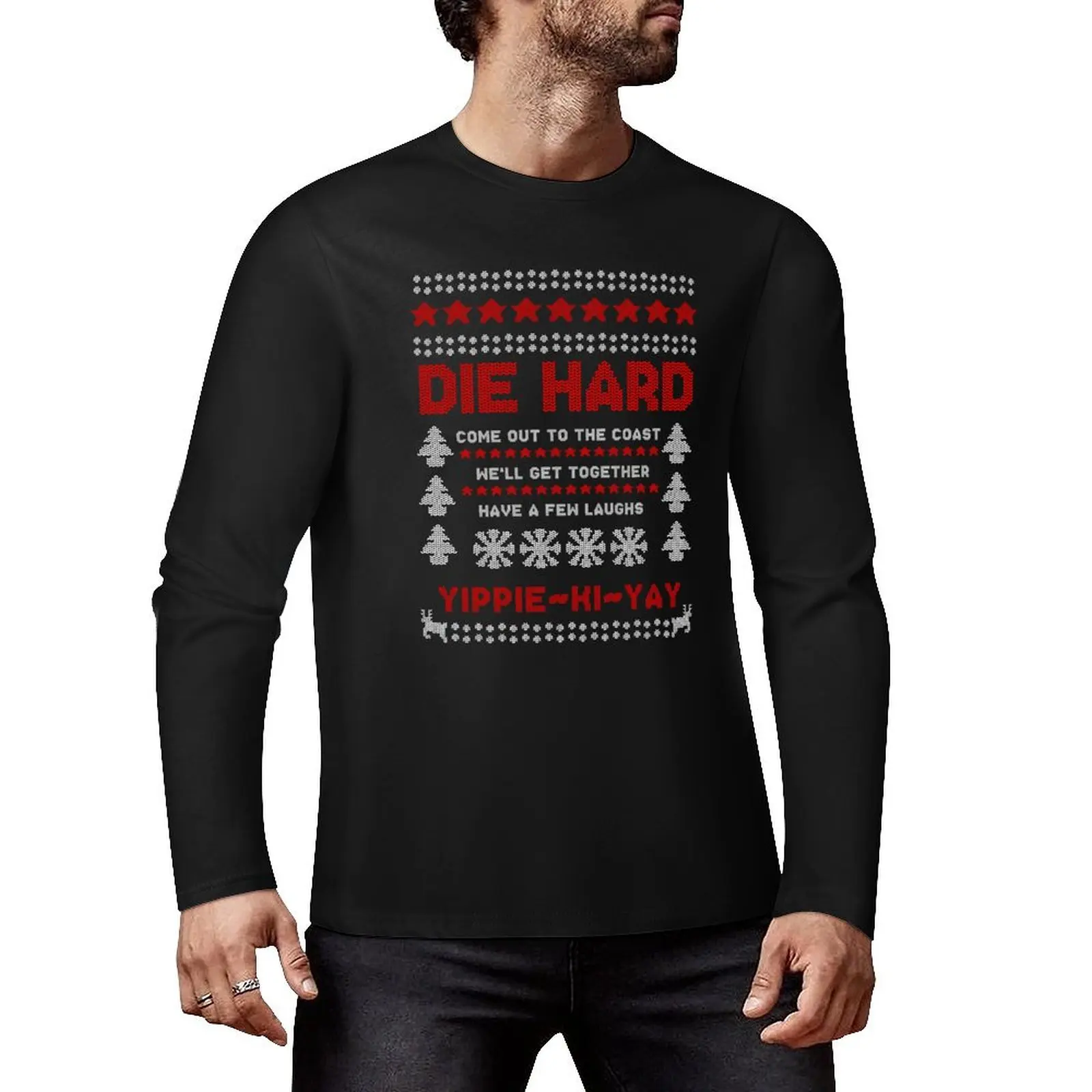 Die Hard 2018 Christmas Jumper Long T-Shirt heavyweight t shirts plus size t shirts mens graphic t-shirts hip hop