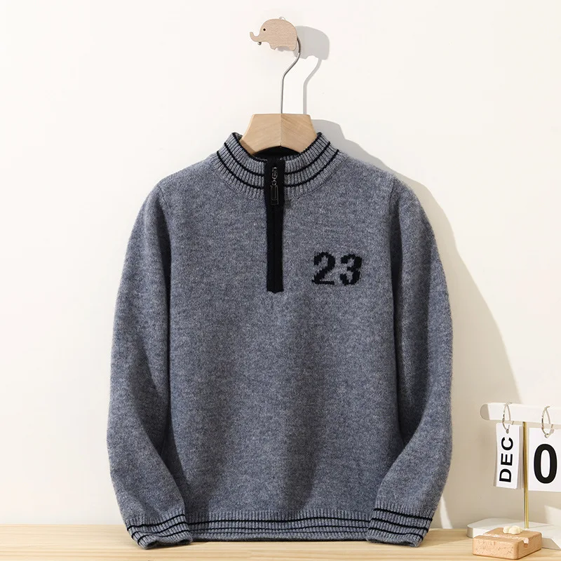 الأولاد رشاقته 100% رداء علوي من الصوف الاطفال الشتاء رقم 23 نمط كنزة صوف الفتيات الصوف رسالة معطف من قماش الكشمير القمم ملابس المراهقين #2