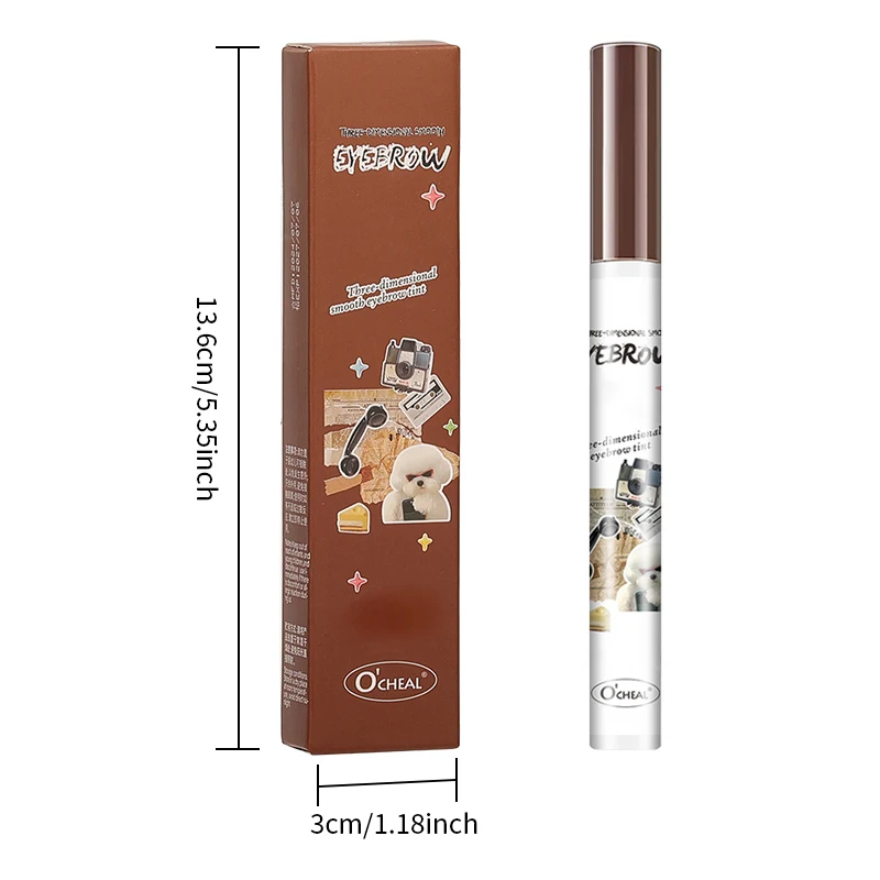 滑らかな3D眉毛染め、色持ちが長持ち、防水性と耐汗性、汚れにくい、ナチュラルなメイク効果