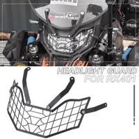 Para ZongShen Cyclone RX401 RX600 motocicleta RX 401/600 Protector de faro cubierta de parrilla Protector de faro luz de cabeza