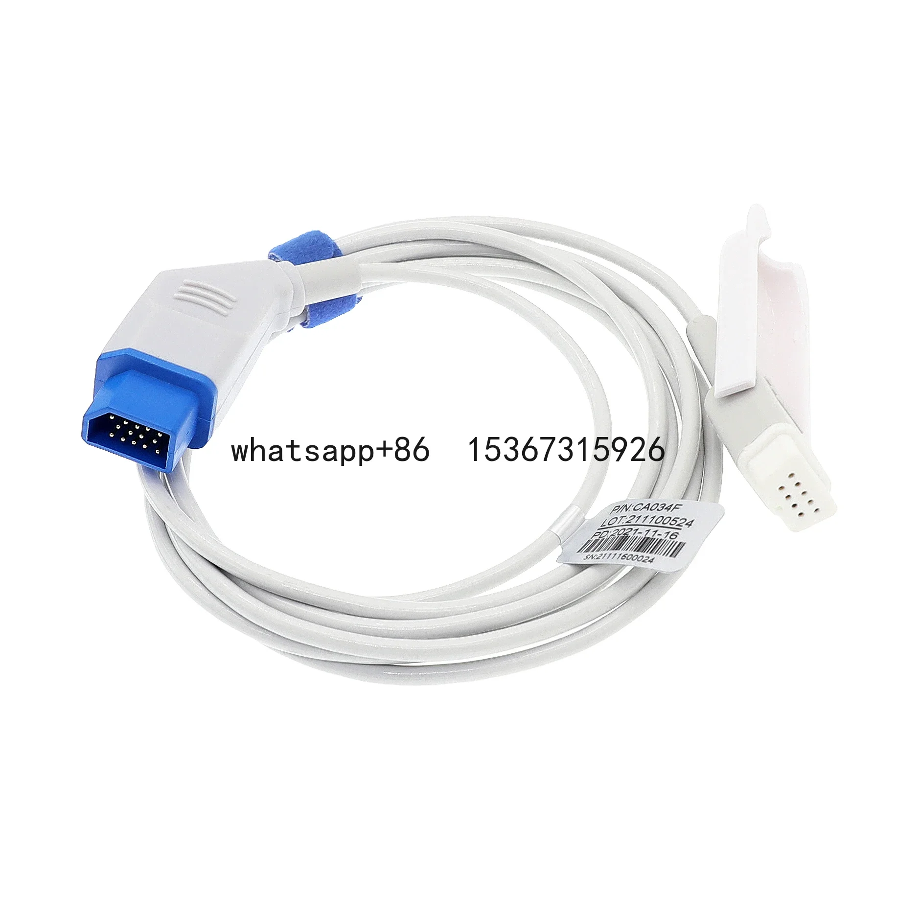 Compatible With Nihon Kohden JL-631P SpO2 Adapter Cable DB 14 Pin SpO2 Sensor Extension Cable