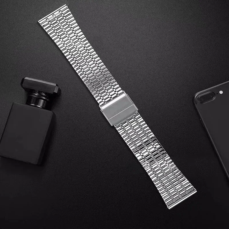 سوار معدني لـ COLMI P82 P78 P71 P60 سوار ساعة من الفولاذ المقاوم للصدأ لـ Colmi C8 Max معصمه Correas reloj لحزام colmi c81