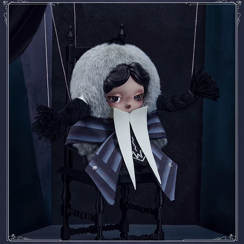 

Limited Edition Pop Mart SKULLPANDA x Wednesday Toy Pendant – Nefermore College Uniform Series Trendy Collectible xmas Gifting