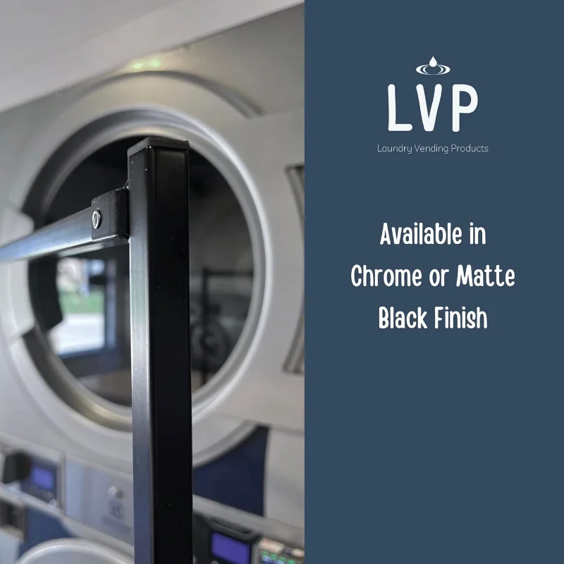 LVP Big Brother Commercial Laundry Cart with Dual Pole Rack 3.25 Bushels (Matte Black Vinyl Rust Coating, Extra Large)