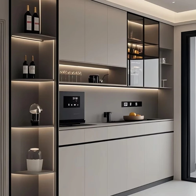 Wholesale Luxury Modern Wine Cabinet Panel Design Environmentally Friendly Wine Display Rack High Capacity Wine Rack Low Price