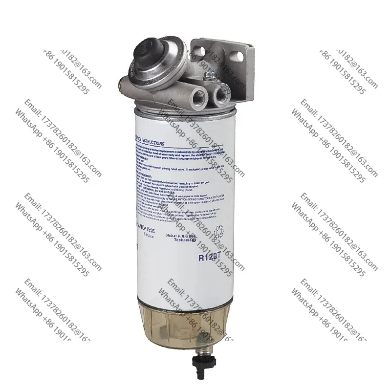

FUEL WATER SEPARATOR FILTER ASSEMBLY R120T 10 MICRON BF1265 FS19591 P551075 FOR RACOR PARKER
