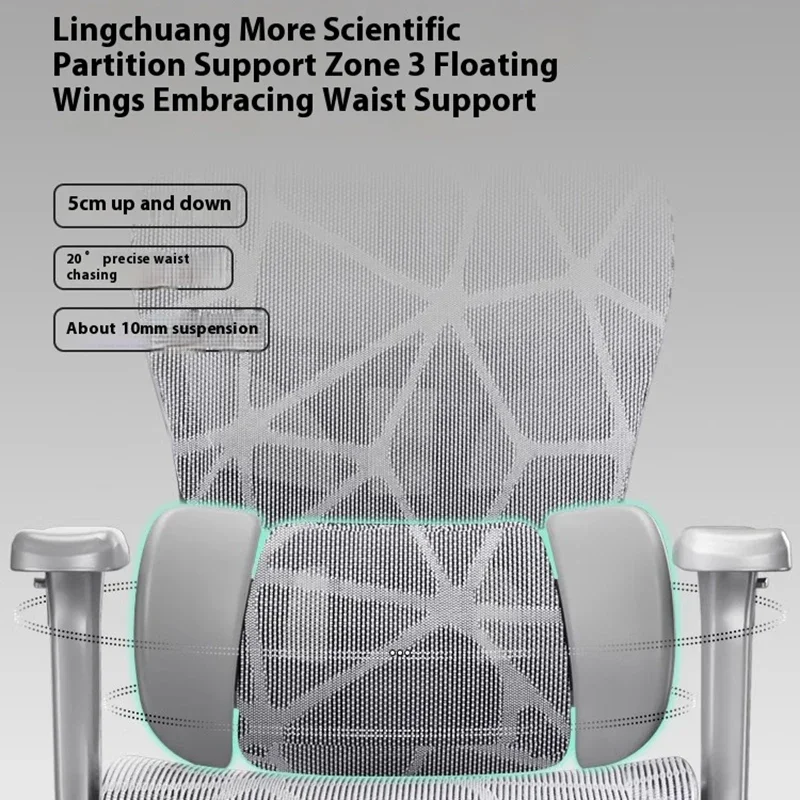 Adjustable Computer Chair Ergonomic Foot Rest Aluminum Alloy Chairs 3D Headrest Comfprtable Silla Ergonómica Office Furniture