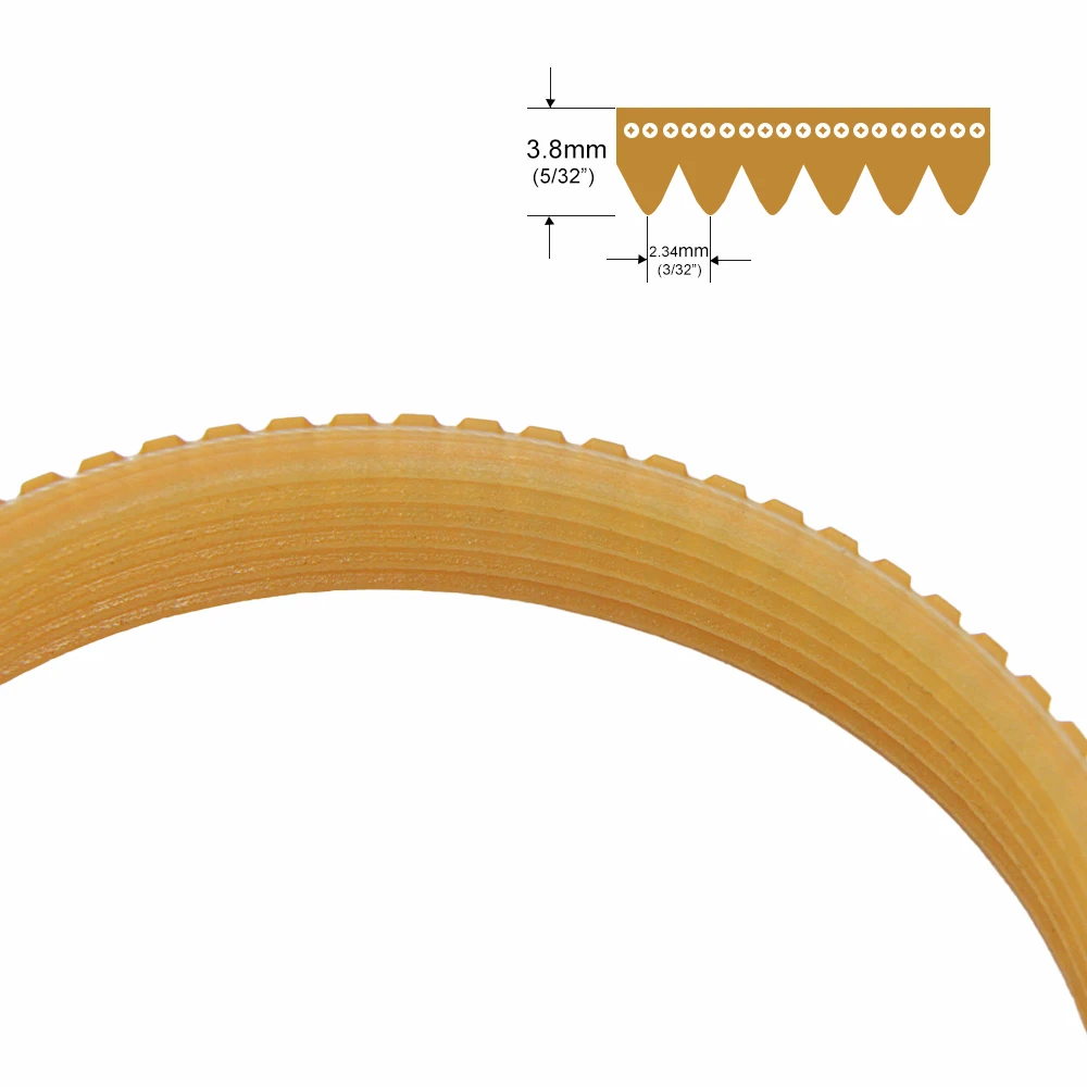 2pcs  V-Belt 6PJ298 Replacement PU Poly