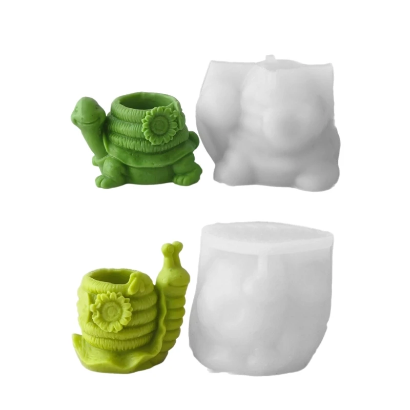 

Animal Shaped Silicone Moulds Silicone Flowerpots Molds for Epoxy Resin,