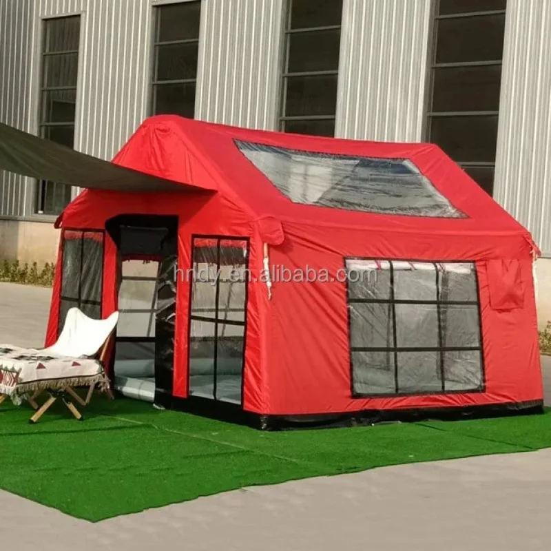 

Лидер продаж с фабрики, горячая распродажа! Новейшая зимняя палатка с надувным навесом для семейного кемпинга на открытом воздухе