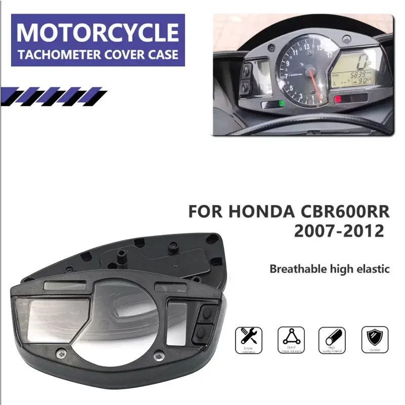 For Honda CBR600RR 2007-2012 CBR 600 RR Tachometer Gauge Cover Instrument Housing Speedometer Panel Accessories ABS Shell