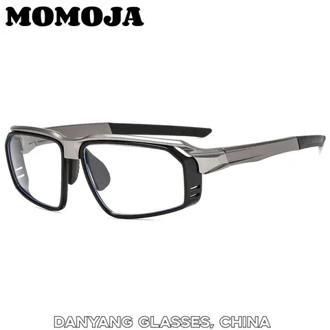 MOMOJA Fashion New Sports Frame Glasses Men's TR90 Sunglasses Anti-blue Light Glasses Can Be Customized Prescription 20981