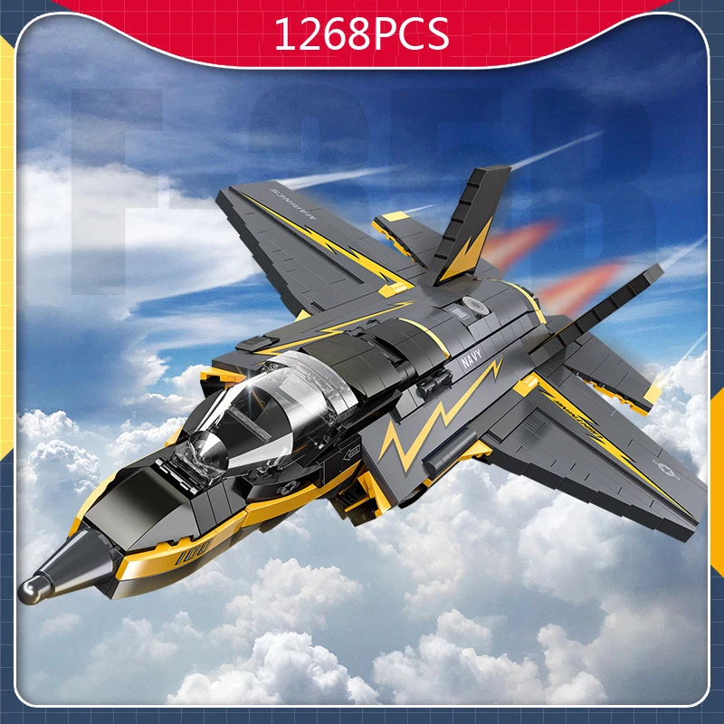 

United States JSF F35B Lightning II Joint Strike Fighter Military Batisbricks Building Block Model Ww2 Construction Bricks Toys