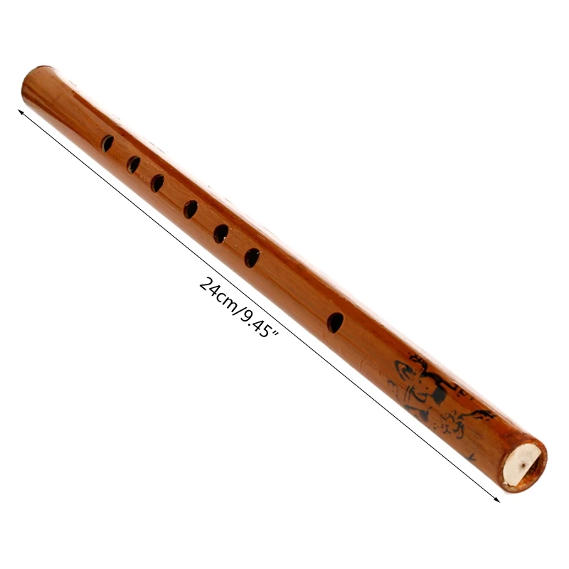 Traditional 6 Hole Bamboo Flute Clarinet Student Musical Instrument Color